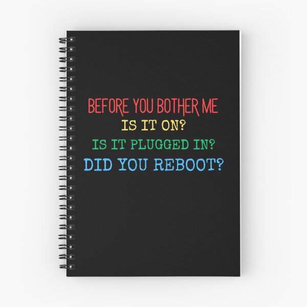 Item preview, Before You Bother Me Is It On? Funny IT Tech Reboot PC designed and sold by MagicSD Designs.