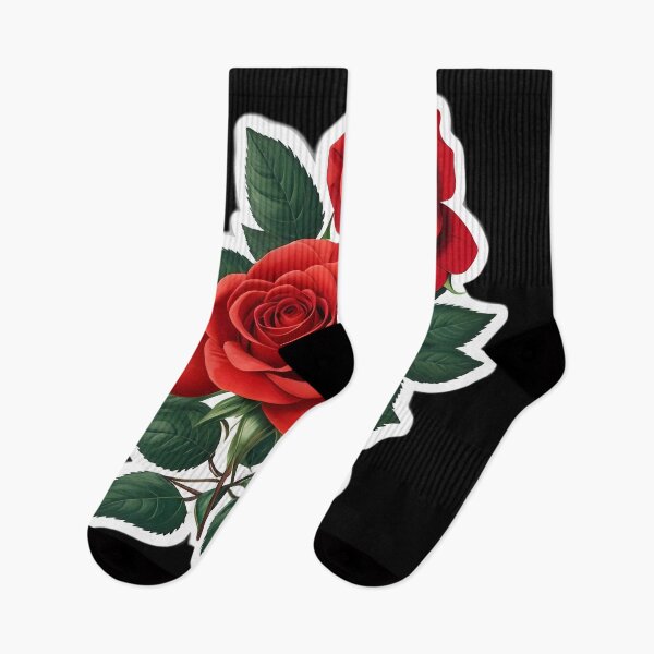 Item preview, Beautiful Red rose Sticker in summer garden designed and sold by WhiteDoveArt.
