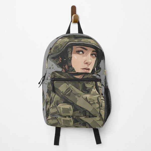 Item preview, Military woman in fatigues designed and sold by SENTIMENTALE.