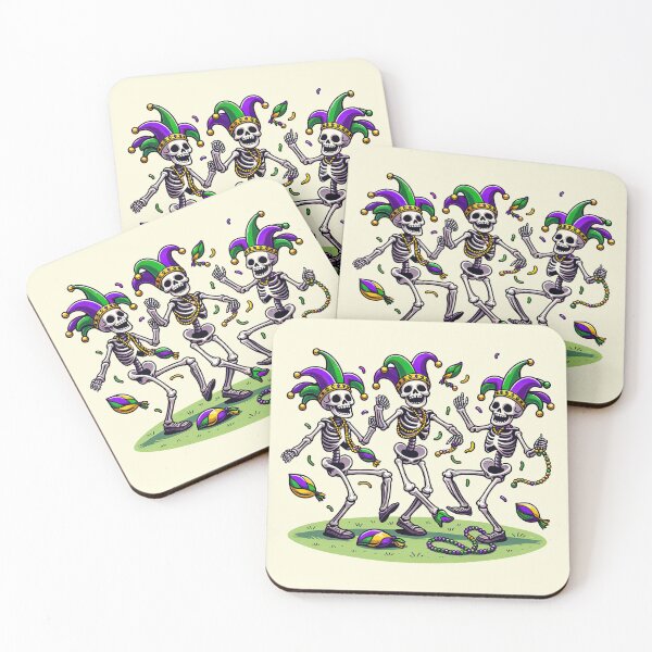 Item preview, Skeleton Mardi Gras Dance: Mardi Gras Skeleton Dance Fest designed and sold by MAPDDesigns.
