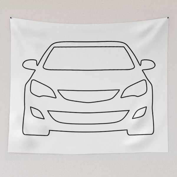 Item preview, Opel Vauxhal Holden Astra J 2009-2015 black lines designed and sold by EdimDesign.