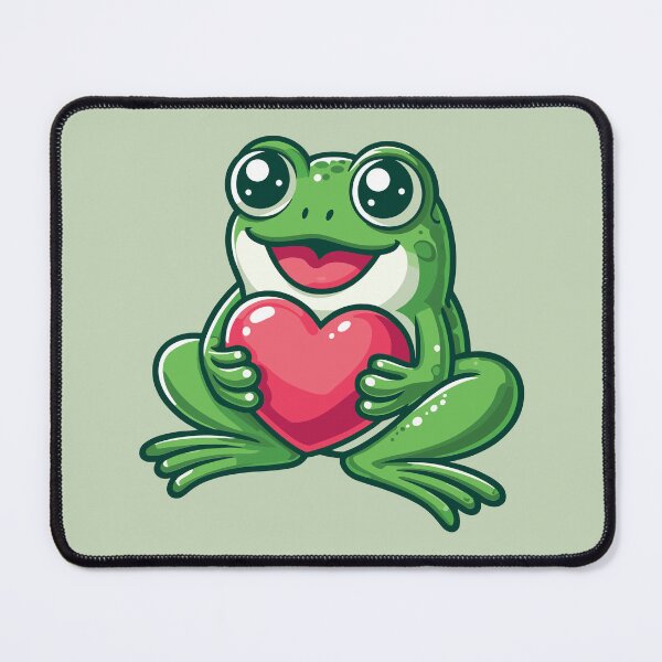 Item preview, Frog with Love designed and sold by TeaTimeTales.