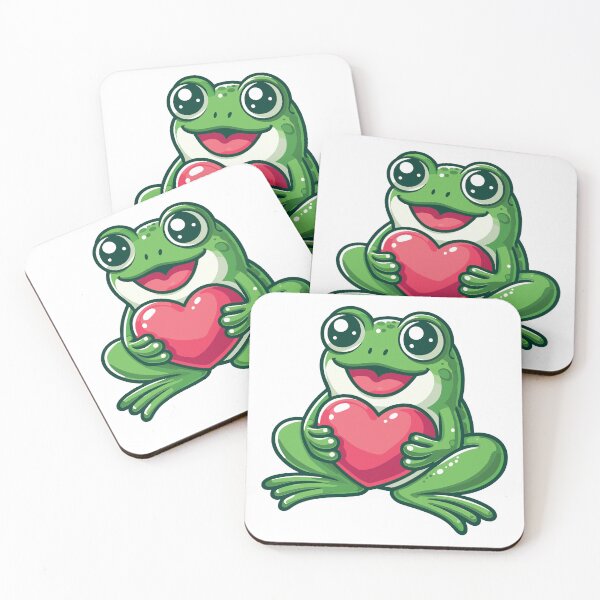 Item preview, Frog with Love designed and sold by TeaTimeTales.