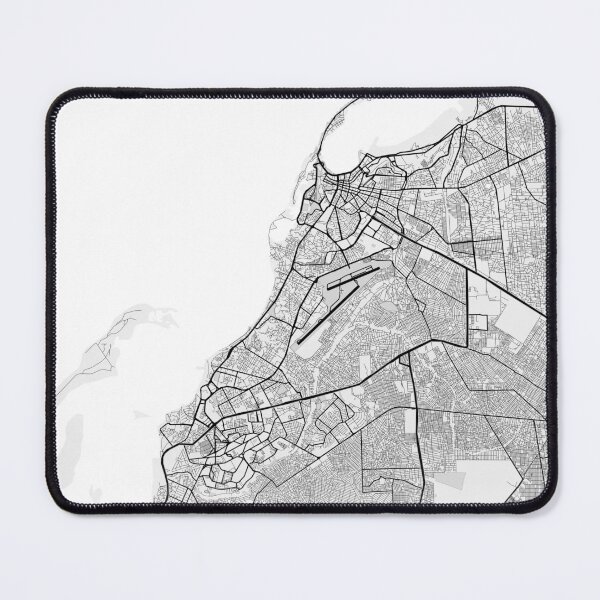 Item preview, Luanda Street Map designed and sold by feether-store.