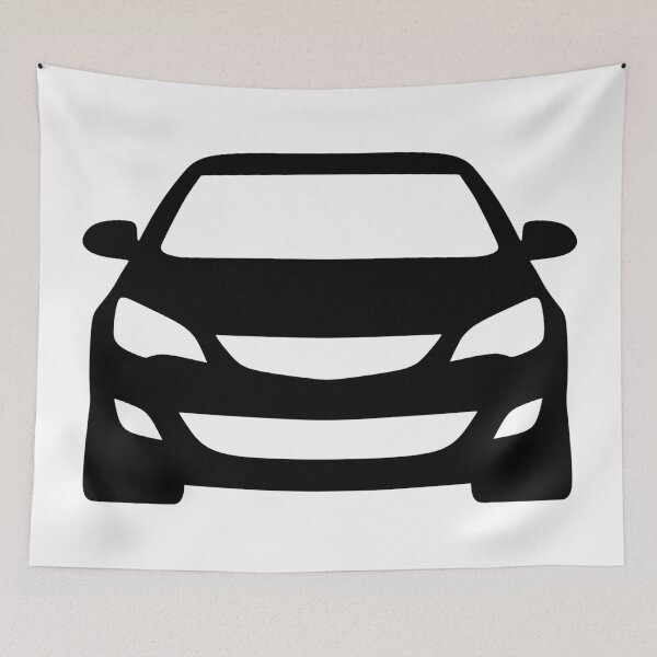 Item preview, Opel Vauxhal Holden Astra J 2009-2015 black silhouette designed and sold by EdimDesign.
