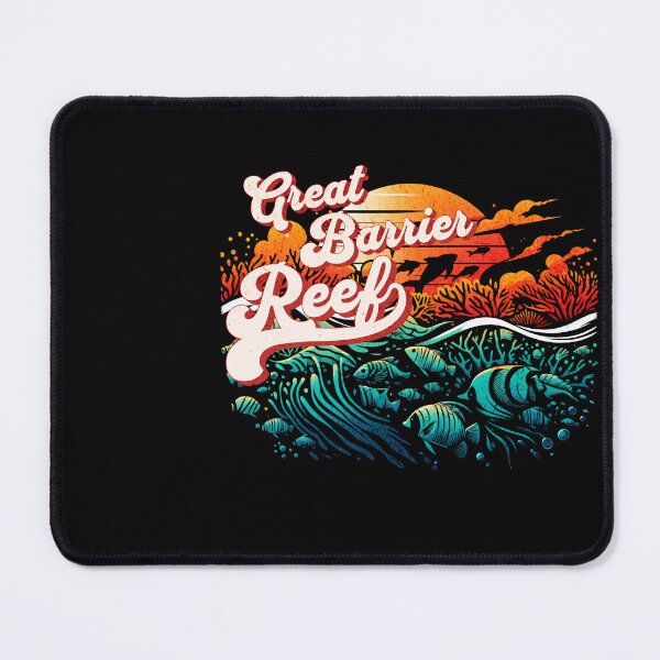 Item preview, Great Barrier Reef Retro Vintage Design designed and sold by RedDesignSyc.