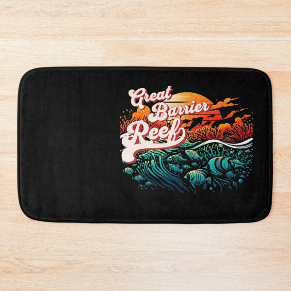 Item preview, Great Barrier Reef Retro Vintage Design designed and sold by RedDesignSyc.