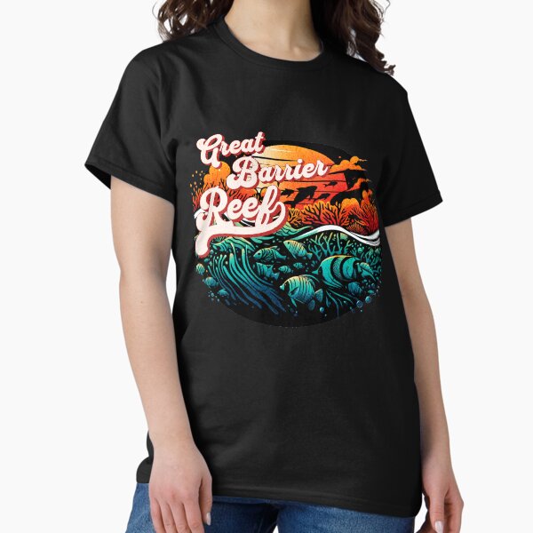 Artikel-Vorschau von Great Barrier Reef Retro-Vintage-Design, designt und verkauft von RedDesignSyc.