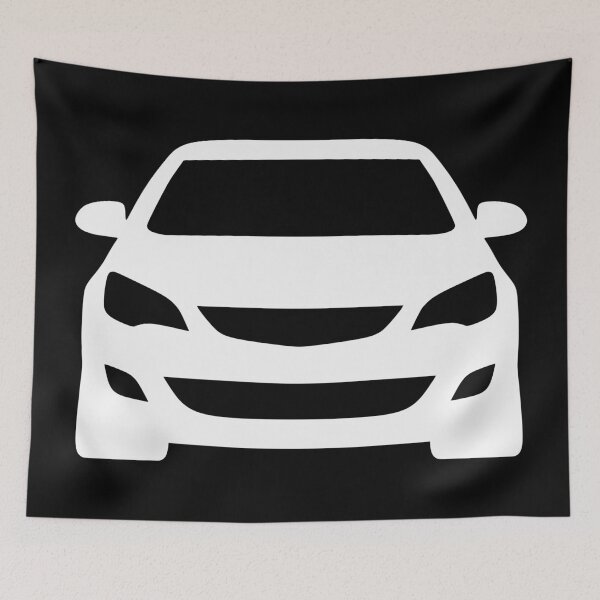 Item preview, Opel Vauxhal Holden Astra J 2009-2015 white silhouette designed and sold by EdimDesign.