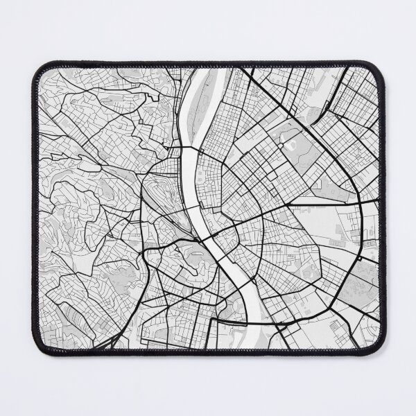 Item preview, Budapest Street Map designed and sold by feether-store.