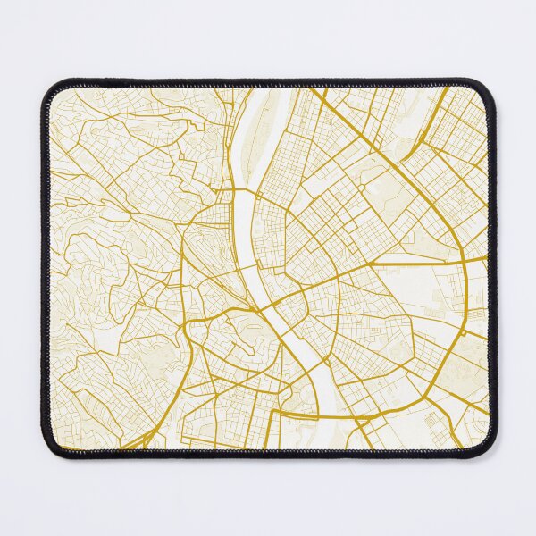 Item preview, Budapest City Map designed and sold by feether-store.