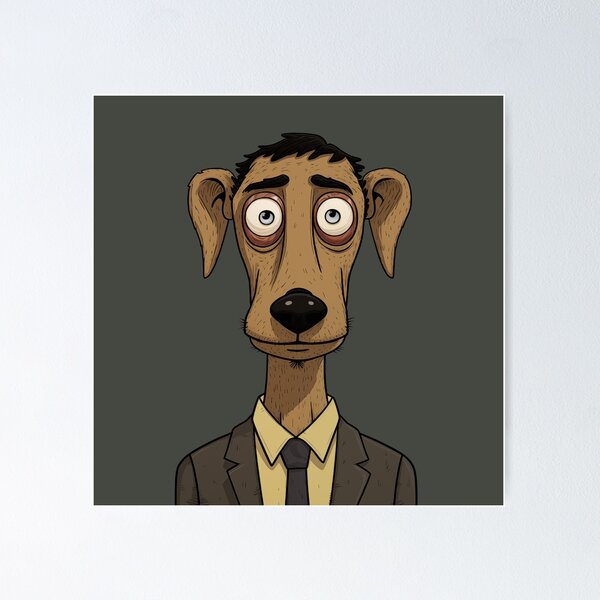 Item preview, Playful Human-Like Dog Cartoon Illustration (No. 17) designed and sold by Daniel Reyes.