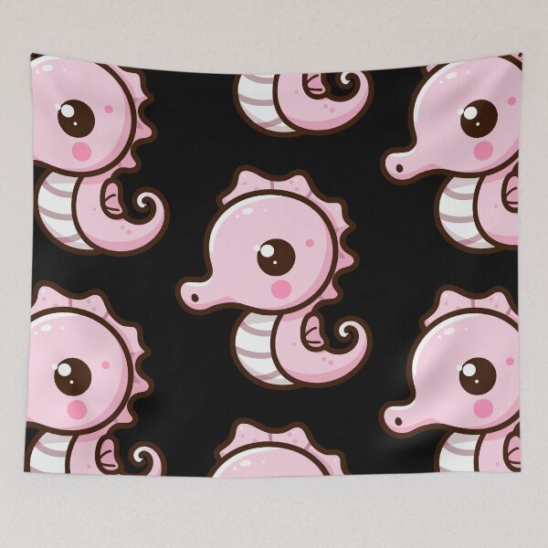 Item preview, Cute Vectoral Seahorse Face designed and sold by ArtfulWeave.