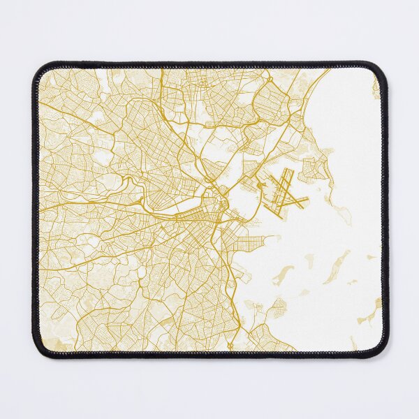 Item preview, Boston City Map designed and sold by feether-store.