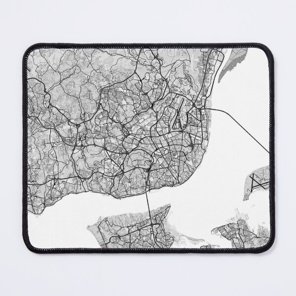 Item preview, Lisbon Street Map designed and sold by feether-store.