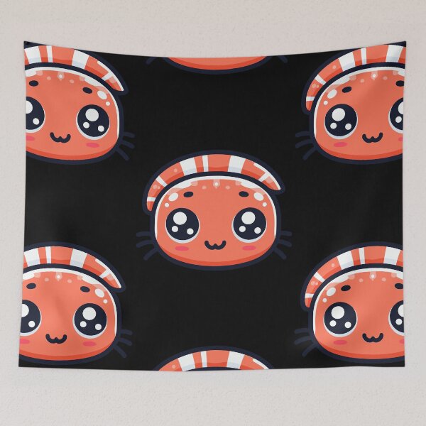 Item preview, Cute Vectoral Shrimp Face designed and sold by ArtfulWeave.