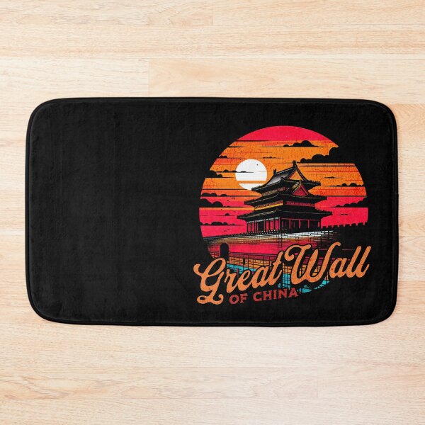 Item preview, Great Wall of China Vibrant Retro Circle Design designed and sold by RedDesignSyc.