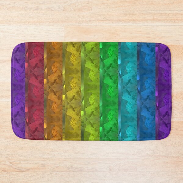 Item preview, Bright Rainbow Rose and Peony Photo Stripes - Flower Petal - Botanical Garden Pride designed and sold by SageFolio.