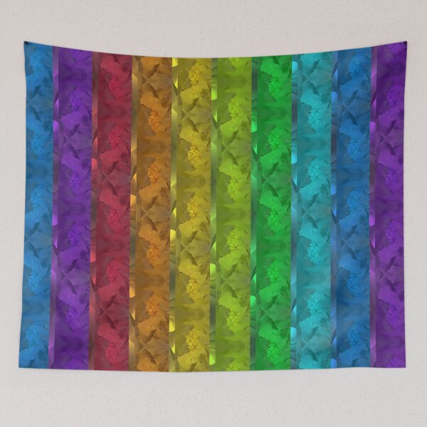 Item preview, Bright Rainbow Rose and Peony Photo Stripes - Flower Petal - Botanical Garden Pride designed and sold by SageFolio.