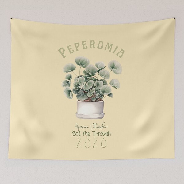 Item preview, This Plant Got Me Through 2020 T-Shirt | Cute and Inspirational Botanical Tee designed and sold by Abystoic.