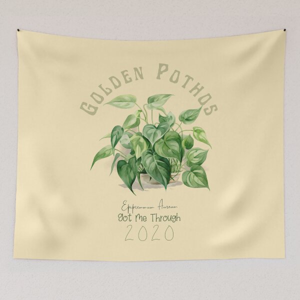 Item preview, This Plant Got Me Through 2020 T-Shirt | Cute and Inspirational Botanical Tee designed and sold by Abystoic.