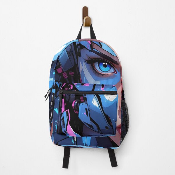Item preview, Cybernetic Visionary: Blue-Eyed Sentinel of the Digital Frontier designed and sold by ArtComixHaven.