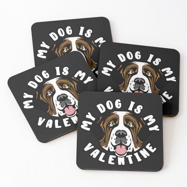 Item preview, My Saint Bernard Dog Is My Valentine designed and sold by TheAnimalZ00.