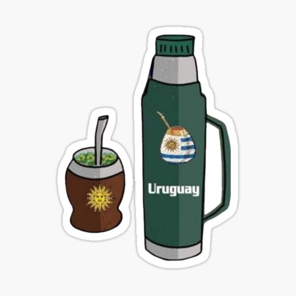 Termo Para Yerba Mate / Termo Yerba Mate Negro / Termo Para Yerba Mate  Argentina 3 Estrellas Messi Y Maradona 