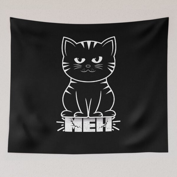 Item preview, Meowy Cat Lovers Meh Cat - Funny Cat designed and sold by CasmariaOnlineShop -.
