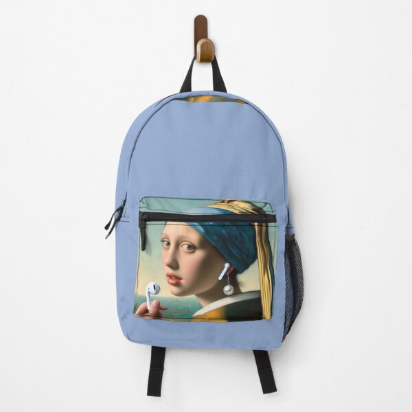 Item preview, Girl with Pearl Earring Funny Vermeer painting parody designed and sold by ArtUnova.