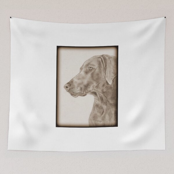 Item preview, Dog Artwork Sketch Illustration Painting designed and sold by Martstore.