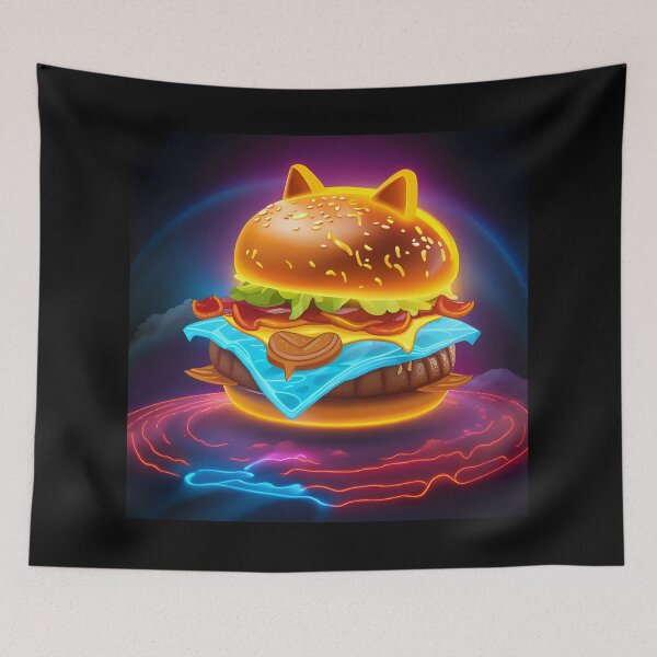 Item preview, Burger Illustration  designed and sold by Grafititee.