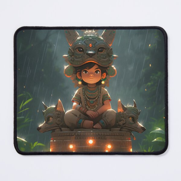 Item preview, New Tribal anime boy meditating art designed and sold by TheArtistOf2022.