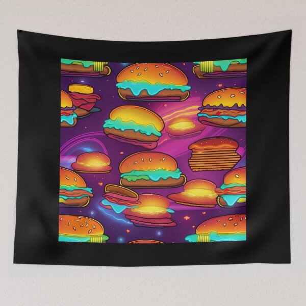 Item preview, Burger Illustration  designed and sold by Grafititee.
