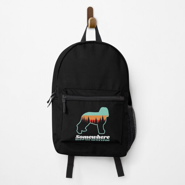 Item preview, Somewhere With My Newfypoo Vintage Hiking Camping Gift designed and sold by Guarddogdrive.