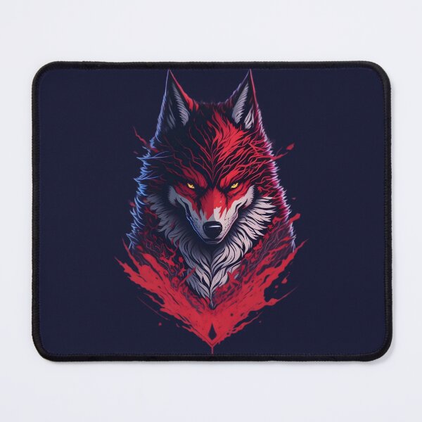 Item preview, Intense Evil Red Wolf designed and sold by danialvaradove.