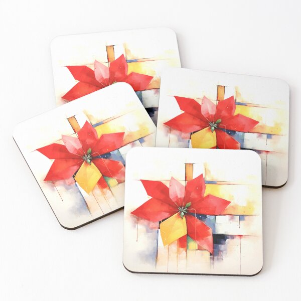 Item preview, Red Poinsettia 2 designed and sold by acrylicartp.