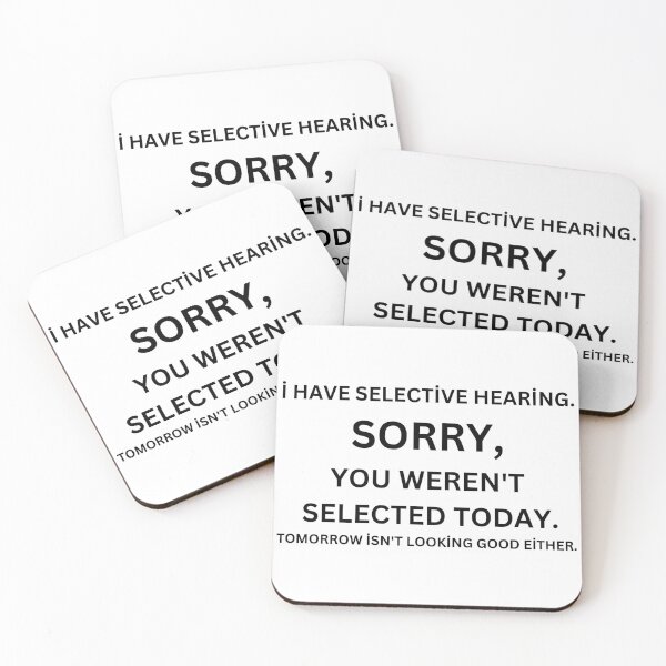 Item preview, Cute design for listeners who have selective hearing or don't want to listen. designed and sold by BYTRINOOO.