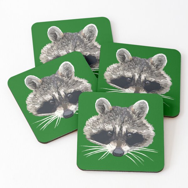Item preview, Raccoon Face Wildlife Nature Animal Head Street Cat  designed and sold by SeeThePets.