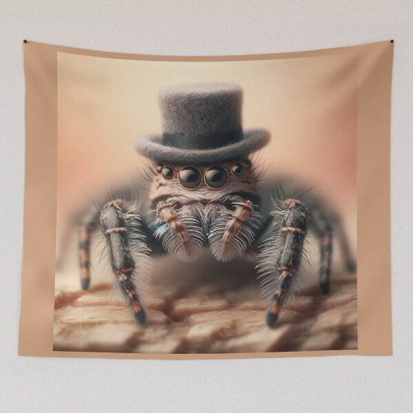Item preview, Gentleman Spider: Dapper Arachnid Portrait designed and sold by ZenEverAI.