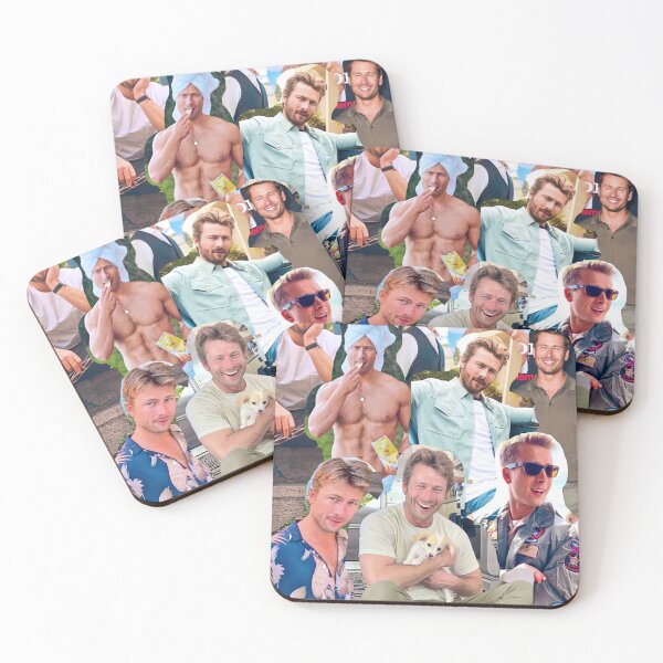 Item preview, Glen Powell photo collage designed and sold by melodiesart.