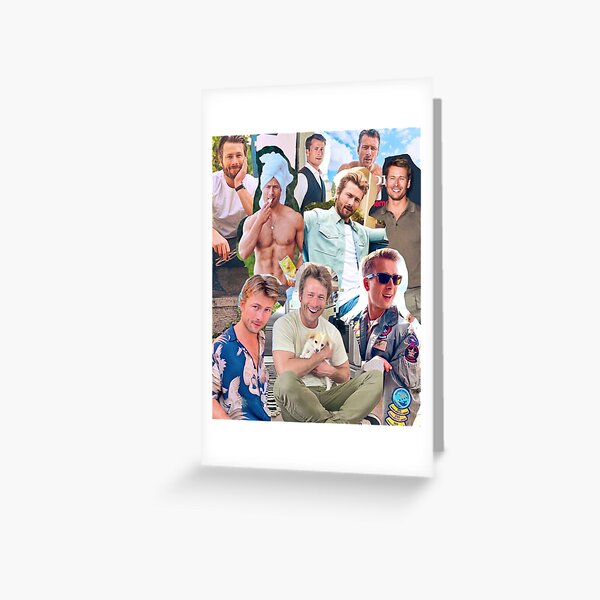Item preview, Glen Powell photo collage designed and sold by melodiesart.