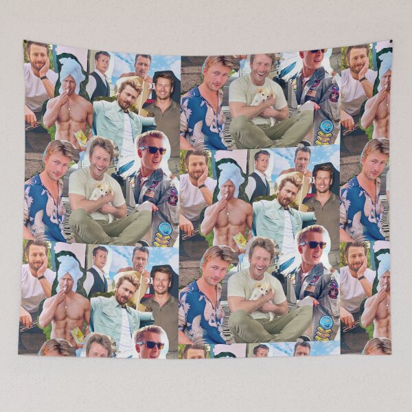 Item preview, Glen Powell photo collage designed and sold by melodiesart.