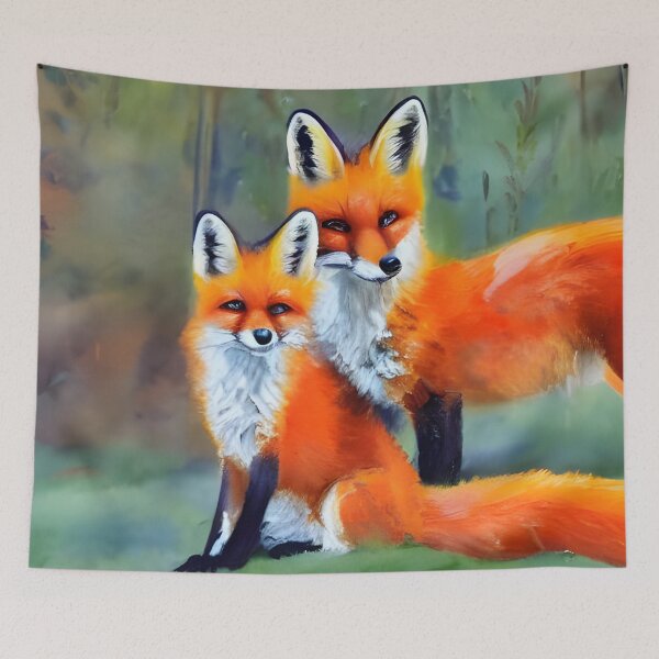 Item preview, Red Fox Tails Couples designed and sold by Paw's Arts.