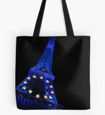 Eiffel Blue Tote Bag