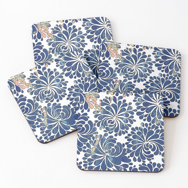 Item preview, Celestial Splatter: Pouring Style in Sky Blue designed and sold by GAP90.