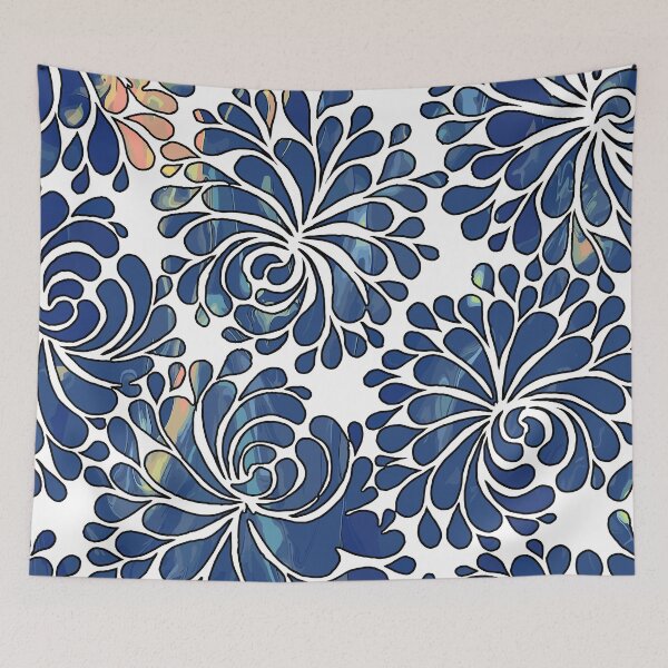 Item preview, Celestial Splatter: Pouring Style in Sky Blue designed and sold by GAP90.