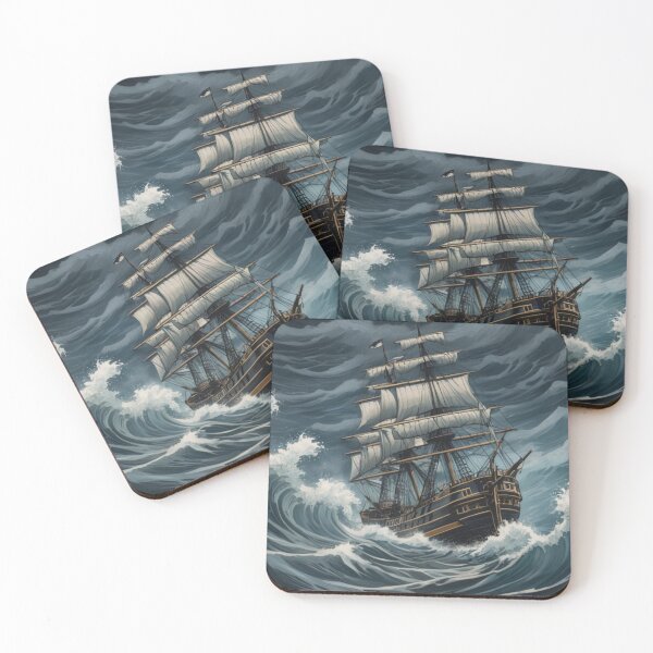 Item preview, Sailing ship on a stormy sea designed and sold by KilianSzmid.