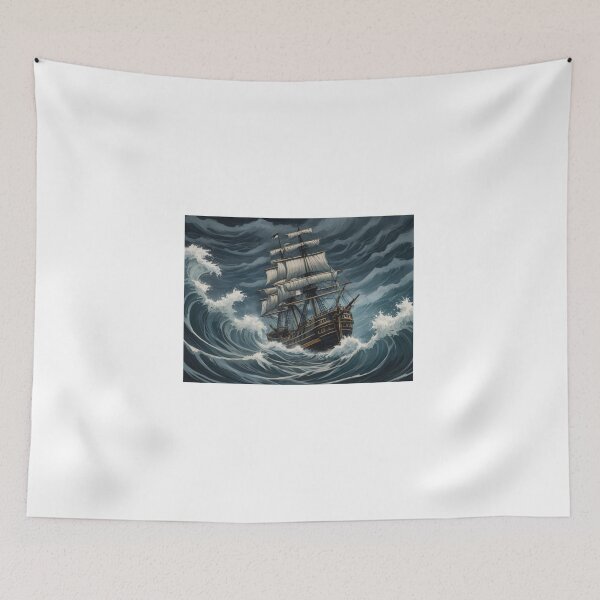 Item preview, Sailing ship on a stormy sea designed and sold by KilianSzmid.