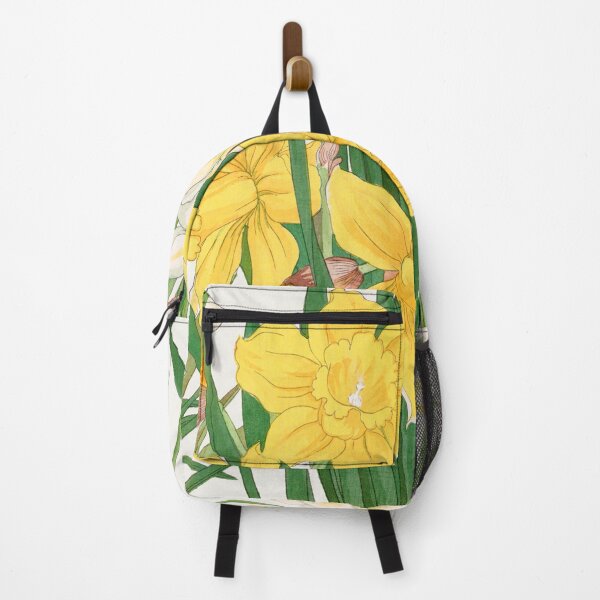 Item preview, Woodblock Whispers: Daffodil Beauty from Seiyô SÔKA ZUFU, Deframed Edition designed and sold by EmeraldeaArt.